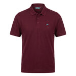 Viva magenta, dark red polo
